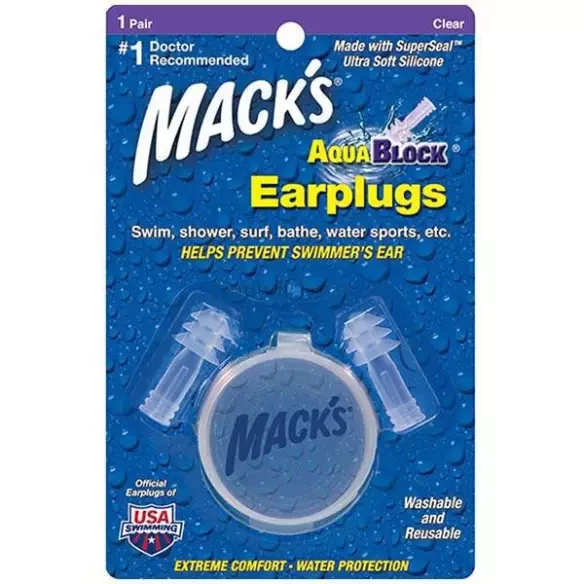 Tappi per le orecchie per navigare in Macks Aquablock