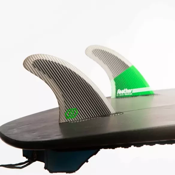 Quilhas surf Feather Fins Ultralight Black Hexa Core