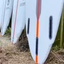 Tabla de surf Slater Designs Flat Earth LFT Blanco/Naranja