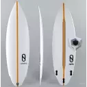 Surfboard Slater Designs Flat Earth LFT Wit/Oranje