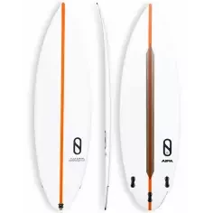 Surfboard Slater Designs Flat Earth LFT White/Orange