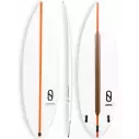 Surfboard Slater Designs Flat Earth LFT Wit/Oranje