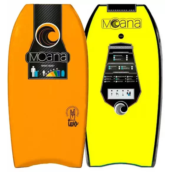 Tabla de bodyboard Moana Two Orange/Yellow