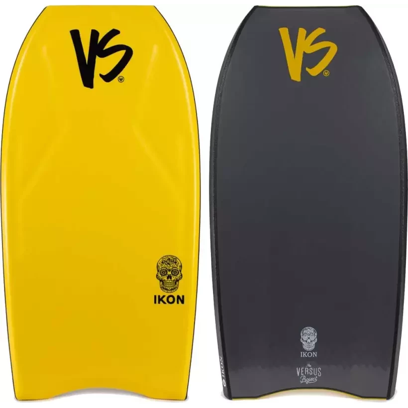 Bodyboard Versus Ikon NRG+ Contour Quad Concave Tangerine/Metalic Dark Grey