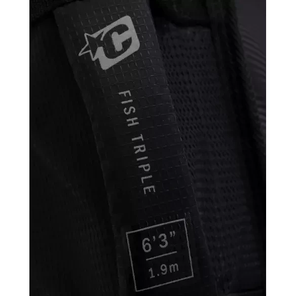 Boardbag Creatures Fish Triple DT2.0 Black/Silver