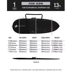 Housse Creatures Fish Lite Black 2
