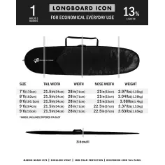 Housse Creatures Longboard Lite Black 2