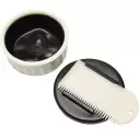 Box für paraffin Wax Sex Container+comb White/White