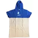 Poncho toalla Surf Logic Azul & Beige