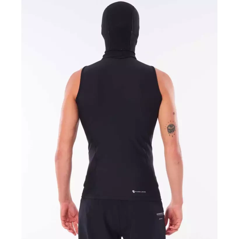 Lycra dop geïntegreerde Rip Curl Flash Bomb Polypro hood vest