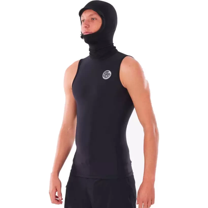 Lycra mit mütze integrierte Rip Curl Flash Bomb Polypro hood vest