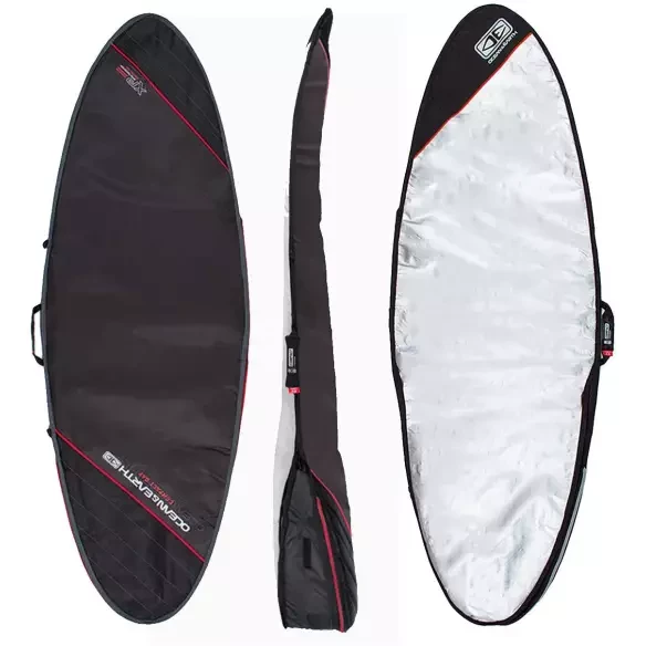 Ocean & Earth Barry Compact Day Fish cover Black/Red