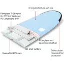 Surfbrett softboard NSP P2 Soft Surf Wide