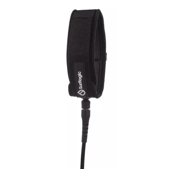 Leash da surf SurfLogic Longboard Knee Black