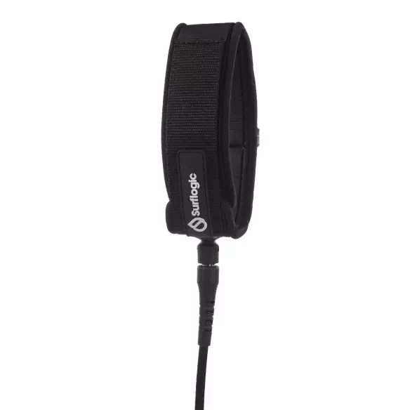 Leash da surf SurfLogic Longboard Ankle Black