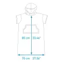 Poncho Junior Surf Logic cyan&turquesa