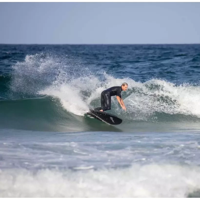 Prancha de surf softboard Ryder Retro Fish Black