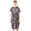 Poncho Rip Curl Print Black Junior