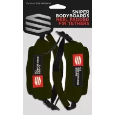 Support d'ailerons Sniper Heel Strap Fin Tethers Black