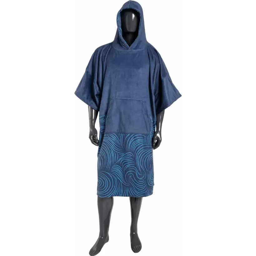 Poncho handtuch Madness Navy Swirl