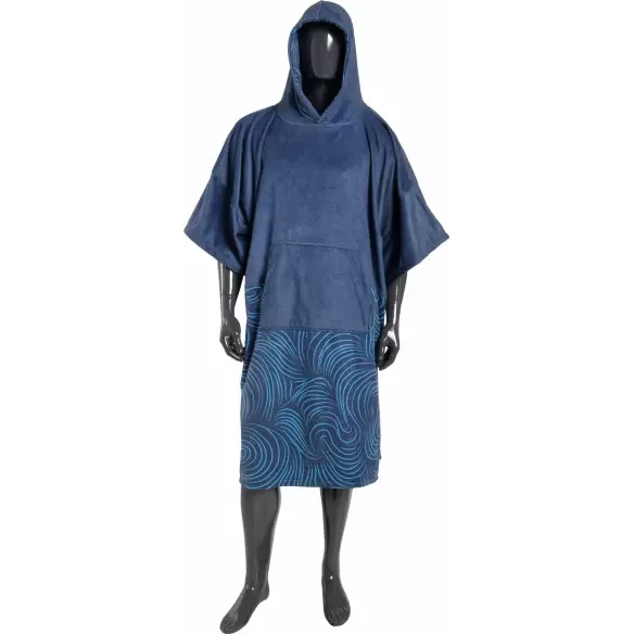 Poncho handdoek Madness Navy Swirl