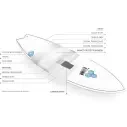 Prancha de surf Torq Channel Island Pod Mod X-Lite White/Blue