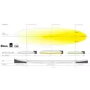 Tabla de surf Torq Funboard Pinline Color Rail