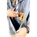 Poncho All In V Beach Grey
