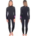 Neopreen Hurley Plus Womens 4/3mm Black/Graphite