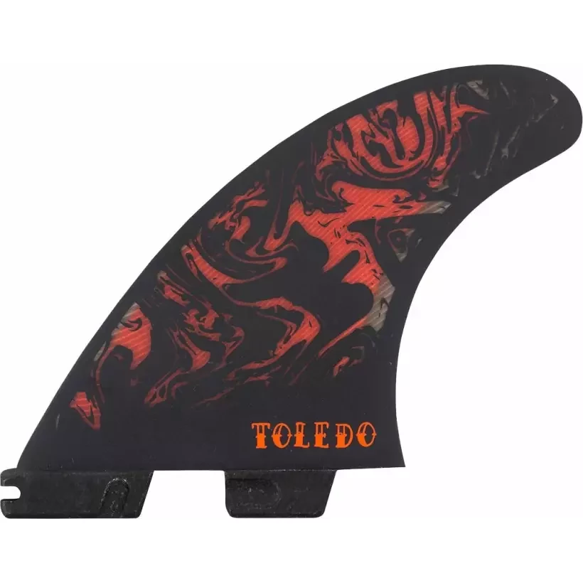 Ailerons de surf FCSII Felipe Toledo PC Black/Red