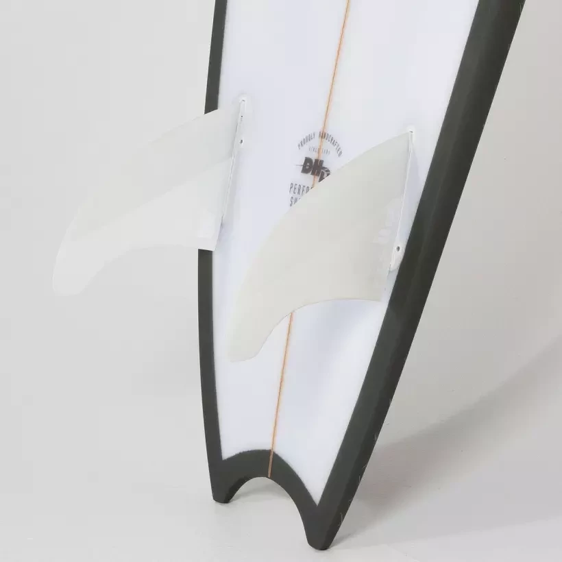 Ailerons de surf FCSII Mick Fanning  Twin+Stabilizer White