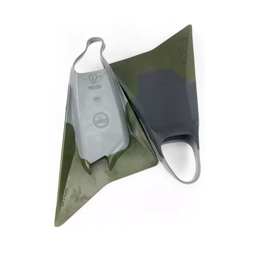 Pé de pato bodyboard Pride Vulcan V2 Grey/khaky