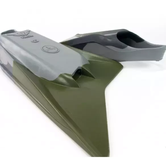 Pé de pato bodyboard Pride Vulcan V2 Grey/khaky