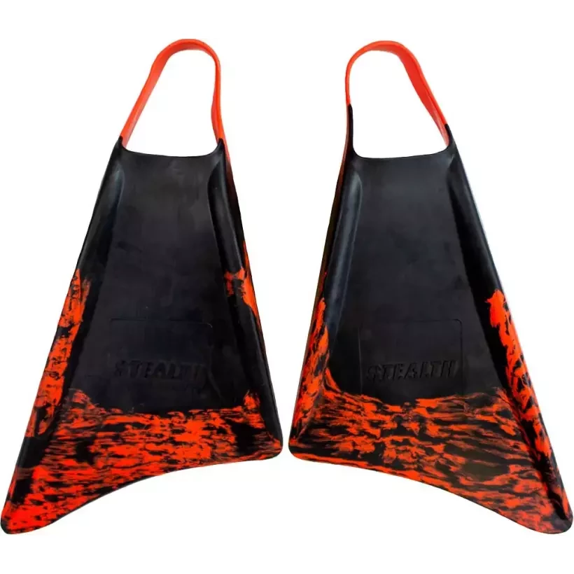 Pinne bodyboard Stealth S1 Supreme Black/Fluro Red
