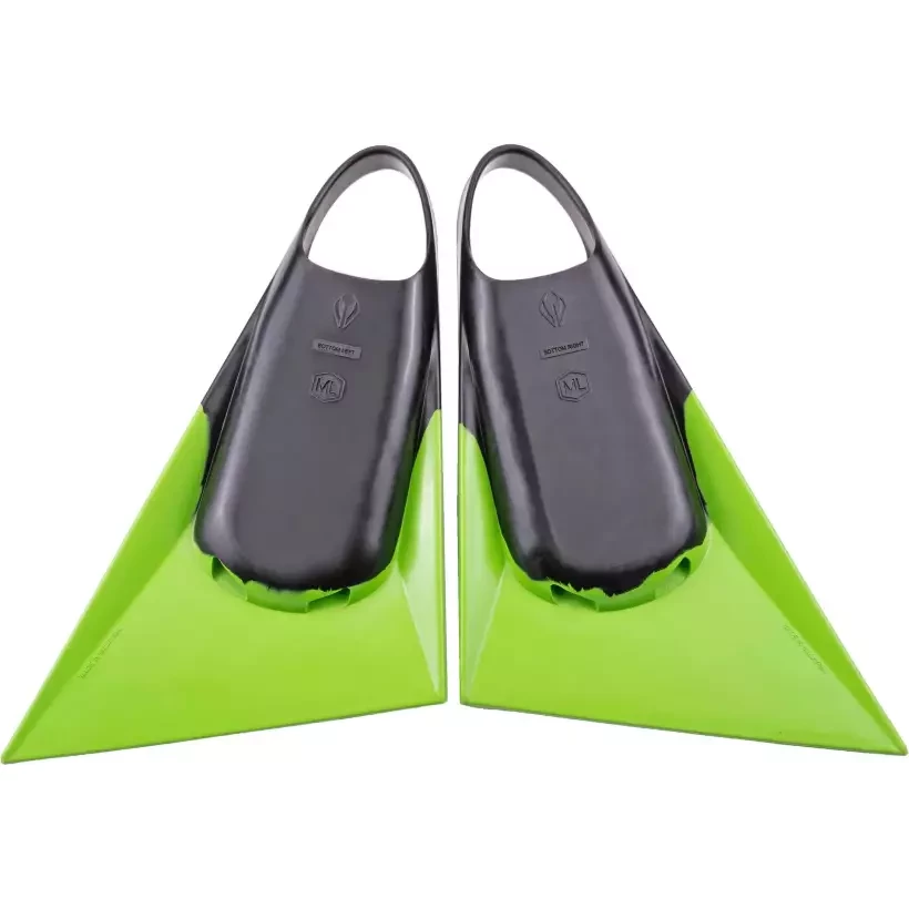 NMD Alpha Schwarz/grün Bodyboard-Flossen