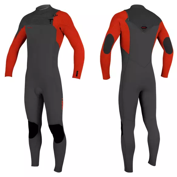 Neoprene ONeill Hyperfreak Youth 5/4mm+ Raven/Raven/Firered