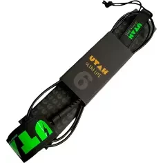Utah Ultra Lite Super Comp Surf leash Black/Green