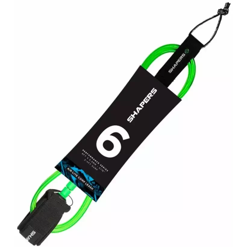 Shapers Air Lite Green Surf Leash