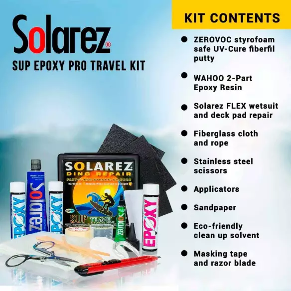 Reparatie Kit Solarez SUP travel Epoxy