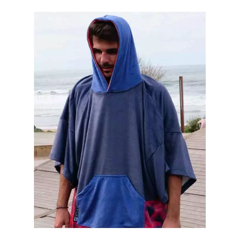 Poncho toalla Madness Navy Palm