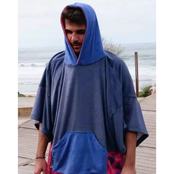 Poncho toalla Madness Navy Palm