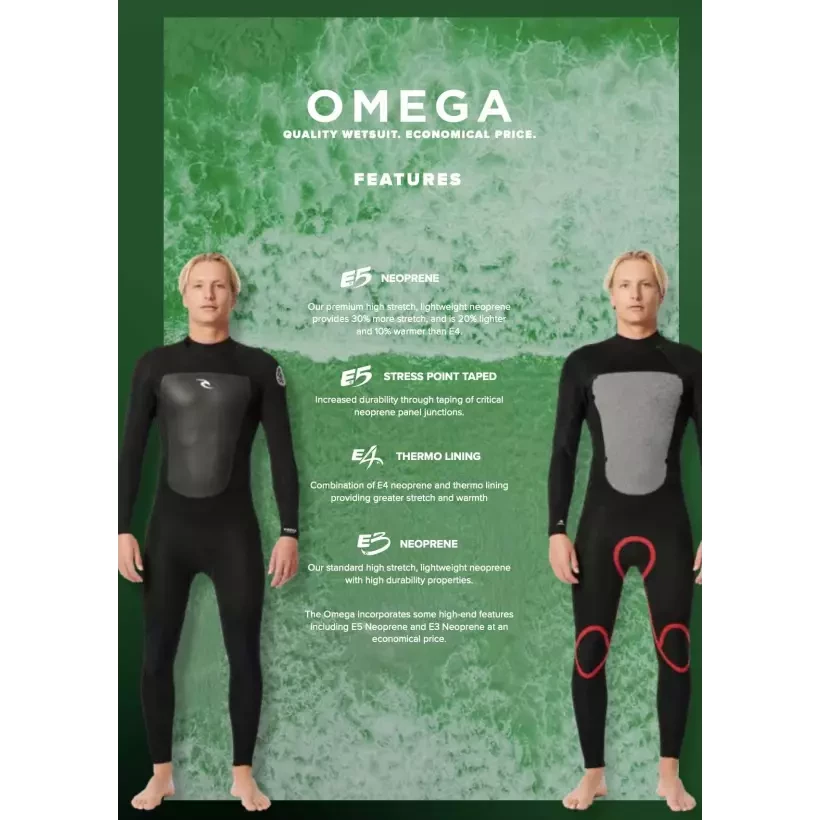 Wetsuit Rip Curl Omega 3/2mm Slate