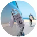 Vergrendelen van de auto-toets Surf Logic Key Lock Standard Silver