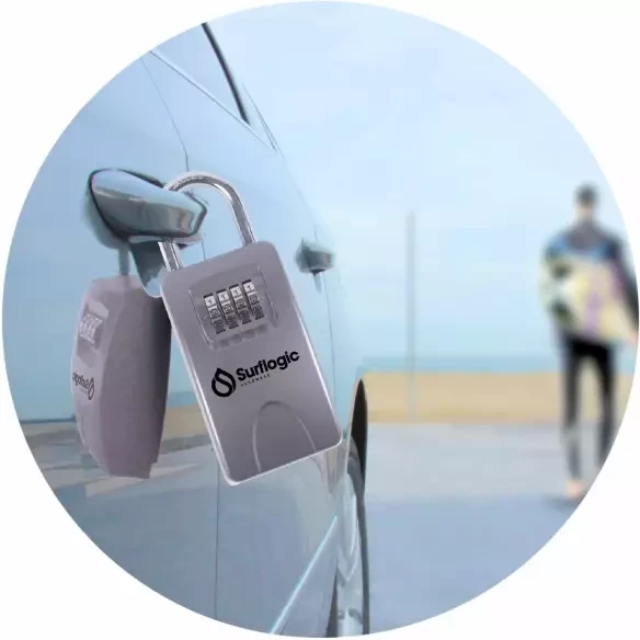 Candado para llave de coche Surf Logic Maxi Key Lock Silver