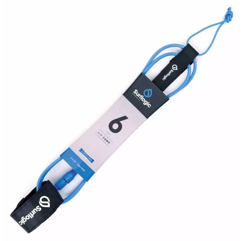 SurfLogic AirComp Leash Cyan
