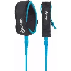 SurfLogic Longboard Knee Leash Cyan