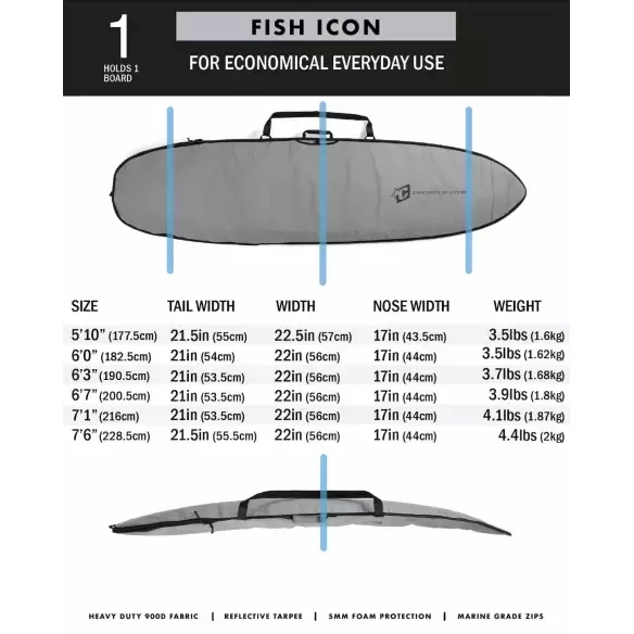 Creatures Fish Icon Lite Silver Black