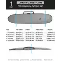 boardbag Creatures Longboard Icon Lite Silver Black