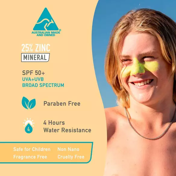 Sun Zapper Zinc Stick SPF 50+ Gold