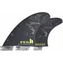Ailerons de surf FCSII Felipe Toledo PG Acid/Black